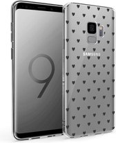 iMoshion Design voor de Samsung Galaxy S9 hoesje - Hartjes - Zwart