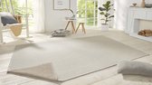 Effen vloerkleed Duo - crème/beige 200x290 cm