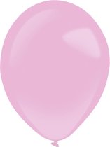 Amscan Ballonnen Parel 28 Cm Latex Roze 50 Stuks