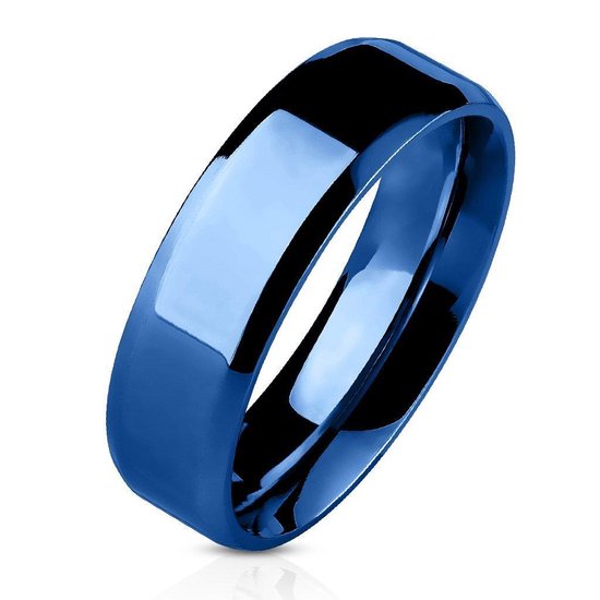 Bagues Dames - Bagues Femme - Ring Dames - Bagues Homme - Ring Bleue - Ring Homme - Ring Homme - Coin Arrondi - Bevelo