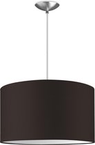 Home Sweet Home hanglamp Bling - verlichtingspendel Basic inclusief lampenkap - lampenkap 40/40/22cm - pendel lengte 100 cm - geschikt voor E27 LED lamp - chocolade