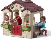 Step2 Charming Cottage Speelhuis voor kinderen - Met Keuken, Haard, Picknickplek, Bel en meer Accessoires - Speelhuisje van plastic / kunststof voor tuin / buiten