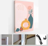 Abstract still life in pastel colors. Collection of contemporary art - Modern Art Canvas - Vertical - 1723908694 - 80*60 Vertical