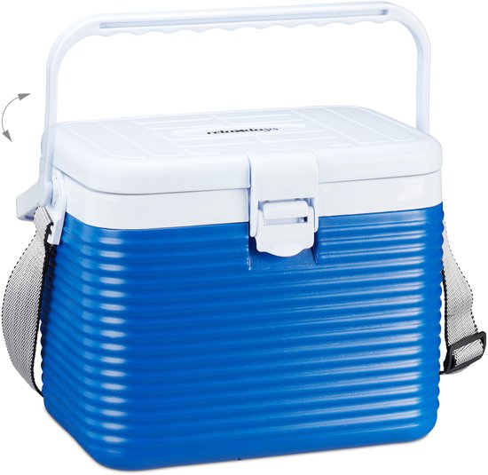 kleine koelbox - 8 liter- met greep - schouderband - kunststof - zonder stroom — afbeelding 3