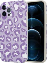 ShieldCase Purple Panther geschikt voor Apple iPhone 12 Pro Max hoesje + glazen Screen Protector