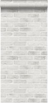 ESTAhome Papier peint gris brique - 139137 - 0,53 x 10,05 m