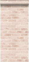 ESTAhome papier peint briques rose pêche clair - 139166-0,53 x 10,05 m
