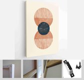 Mid Century Modern Design. A trendy set of Abstract Hand Painted Illustrations for Wall Decoration, Social Media Banner, Brochure Cover Design - Modern Art Canvas - Vertical - 1952