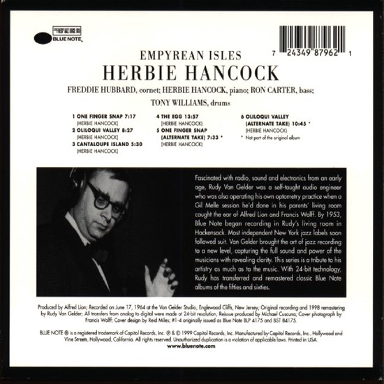 Herbie Hancock Empyrean Isles (CD) (Remastered), Herbie Hancock CD