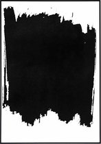 Poster van een zwarte inktvorm - 30x40 cm