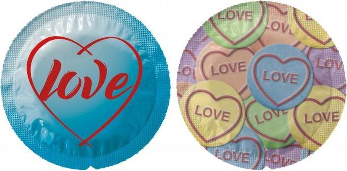 Goedkoopste Exs Themed Love Hearts - 100 pack