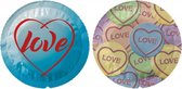 Exs Themed Love Hearts - 100 pack