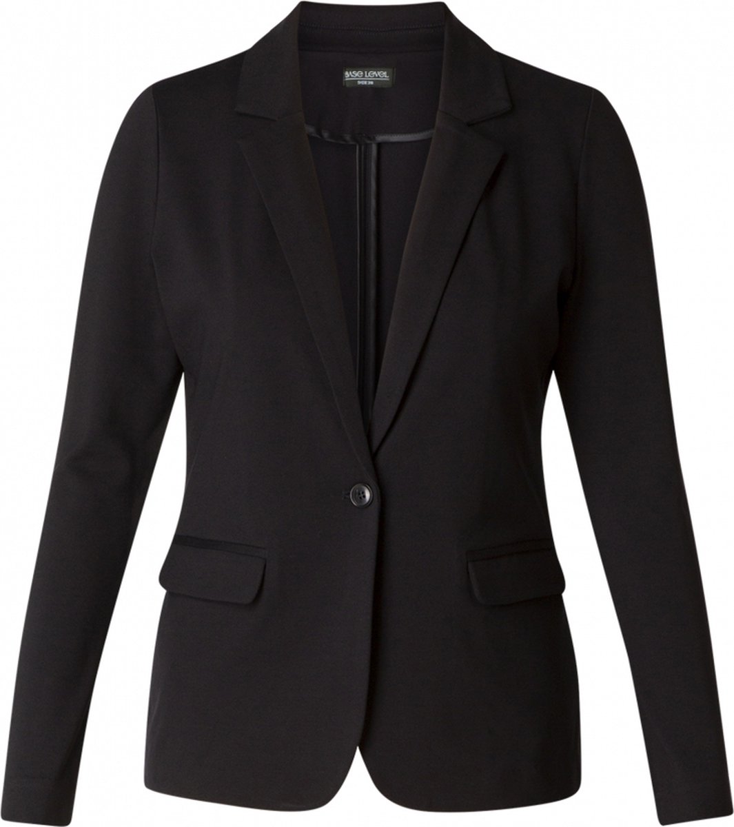 BASE LEVEL CURVY Aya Blazer - Black - maat 5(58/60)