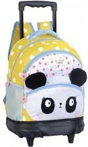 Lemon Ribbon Panda Trolley Bag