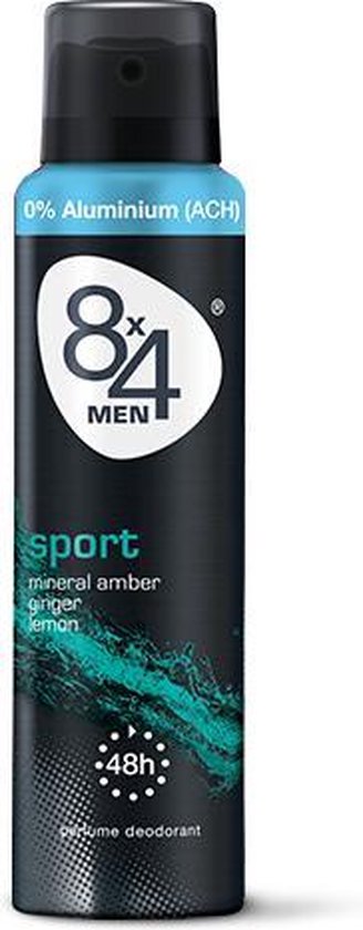 8x4 Sport Mannen Spuitbus deodorant 150 ml | bol.com