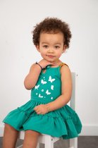 LoFff baby meisjes mouwloze jurk Fancy Ocean Green