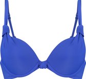 Hunkemöller Dames Badmode Push-up bikinitop Luxe Cup A - E  - Blauw - maat C70