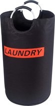 Wasmand Zwart -Lifewit opvouwbare wasmand, duurzame en draagbare wascontainer - (WK 02122)