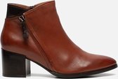 Linea Zeta Enkellaarsjes cognac Leer - Dames - Maat 40