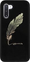 - ADEL Siliconen Back Cover Softcase Hoesje Geschikt voor Samsung Galaxy Note 10 Plus - Veer