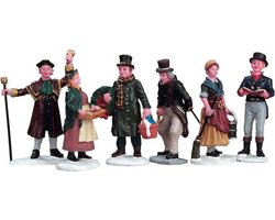 Lemax - Village People Figurines - Set/6 - Kersthuisjes & Kerstdorpen