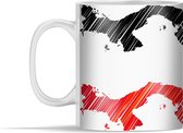 Mok - de kaart van Panama in vier kleuren - 350 ml - Beker