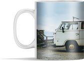 Mok - Auto - Bus - Wit - 350 ml - Beker