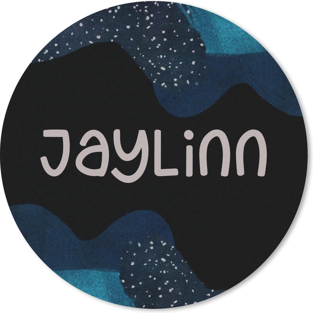 Muismat rond 40x40 cm - Mousepad Jaylinn - Pastel - Meisje - Ronde muismatten