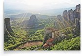 Walljar - Meteora Greece - Muurdecoratie - Poster.