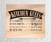Wandpaneel keuken 'Kitchen Rules' L57 x B45,5 cm