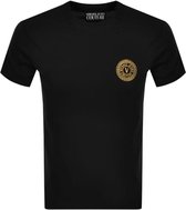 Versace Jeans Couture T-shirt Zwart Gouden Logo  heren maat XL