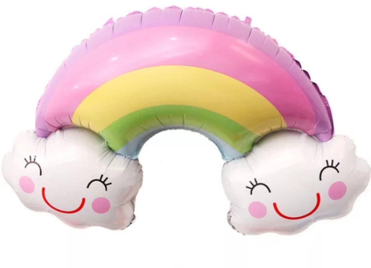 Ballon Regenboog smiley, rainbow, Kindercrea