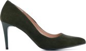 Giulia Dames Leren   Pumps / Stiletto - Naaldhak hoogte 9 cm - Giulia 8 sue - Groen - Maat 37