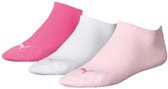 sokken Invisible sneaker dames katoen roze 3 paar mt 35-38