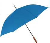 paraplu automatisch 83 x 103 cm microvezel/hout blauw