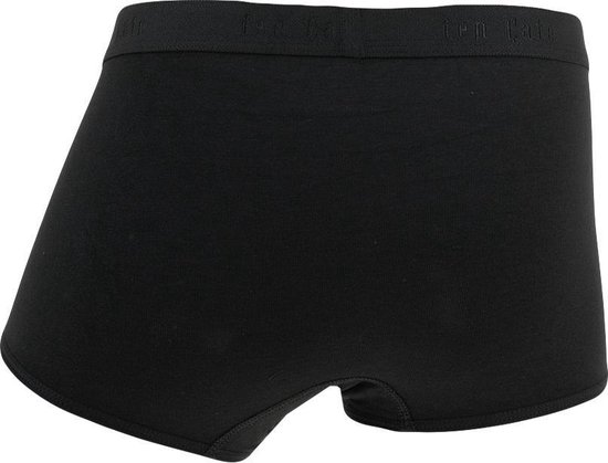Zwart meisjesbroekje van biologisch katoen met elastische tailleband met logo.