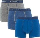 O'Neill boxers 3P plain blauw & grijs - XL