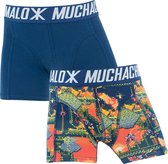 Muchachomalo jongens 2P super 16bit blauw - 110/116