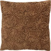 Dutch Decor AMAR - Sierkussen van katoen 45x45 cm Tobacco Brown - bruin