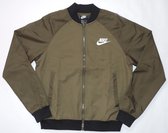 Nike Sportswear Woven Players Bomber Jacket - Mannen - Olijfgroen - Maat S