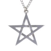 collier pentagramme de St Justin, pendentif pentagramme
