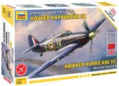 1:72 Zvezda 7322 British Fighter Hawker Hurricane IIC Plastic Modelbouwpakket