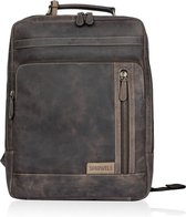 Sparwell Tough Toby Leren laptop rugzak 15.6 inch | Bruin
