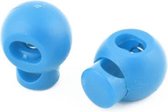 Pince à Ressort - Monotrou - Sphère 16mm - Blauw - 2 Pièces