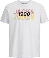 Jack & Jones T-shirt Jcofade Tee Ss Crew Neck Fst 12197419 White/reg Mannen Maat - M