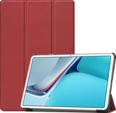 Huawei MatePad 11 Inch (2021) Hoes - Tri-Fold Book Case - Donker Rood