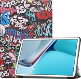 Huawei MatePad 11 Inch (2021) Hoes - Tri-Fold Book Case - Graffiti