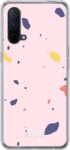 6F hoesje - geschikt voor OnePlus Nord CE 5G -  Transparant TPU Case - Terrazzo N°8 #ffffff