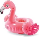bekerhouders flamingo 33 cm vinyl roze 3 stuks