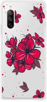 Foto hoesje Sony Xperia 10 III Telefoon Hoesje Blossom Red